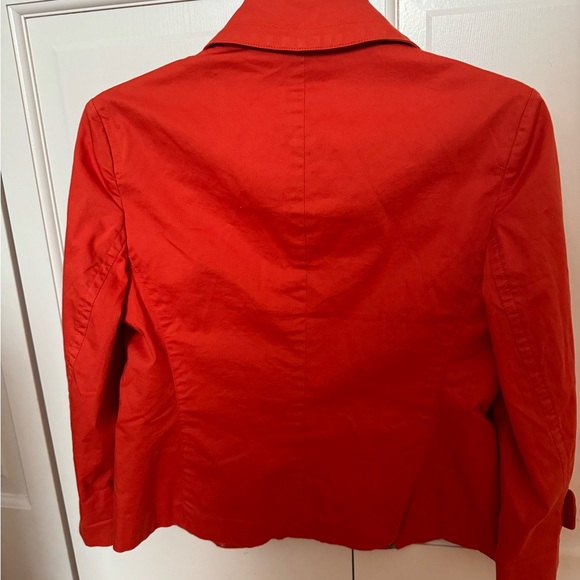 Talbots blazer jacket. New never worn. No tags. Petite size 2 or 4.  Red. - Picture 2 of 9